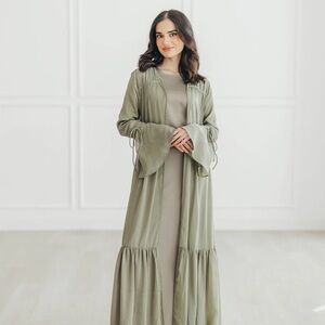ELAA Light Olive Green Sofia Abaya Set